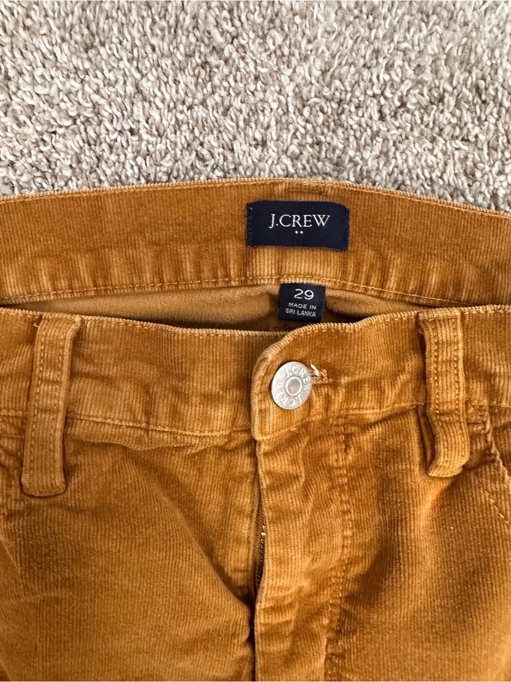 JCrew corduroy straight leg Pants in Rich Caramel 29 - Picture 2 of 4